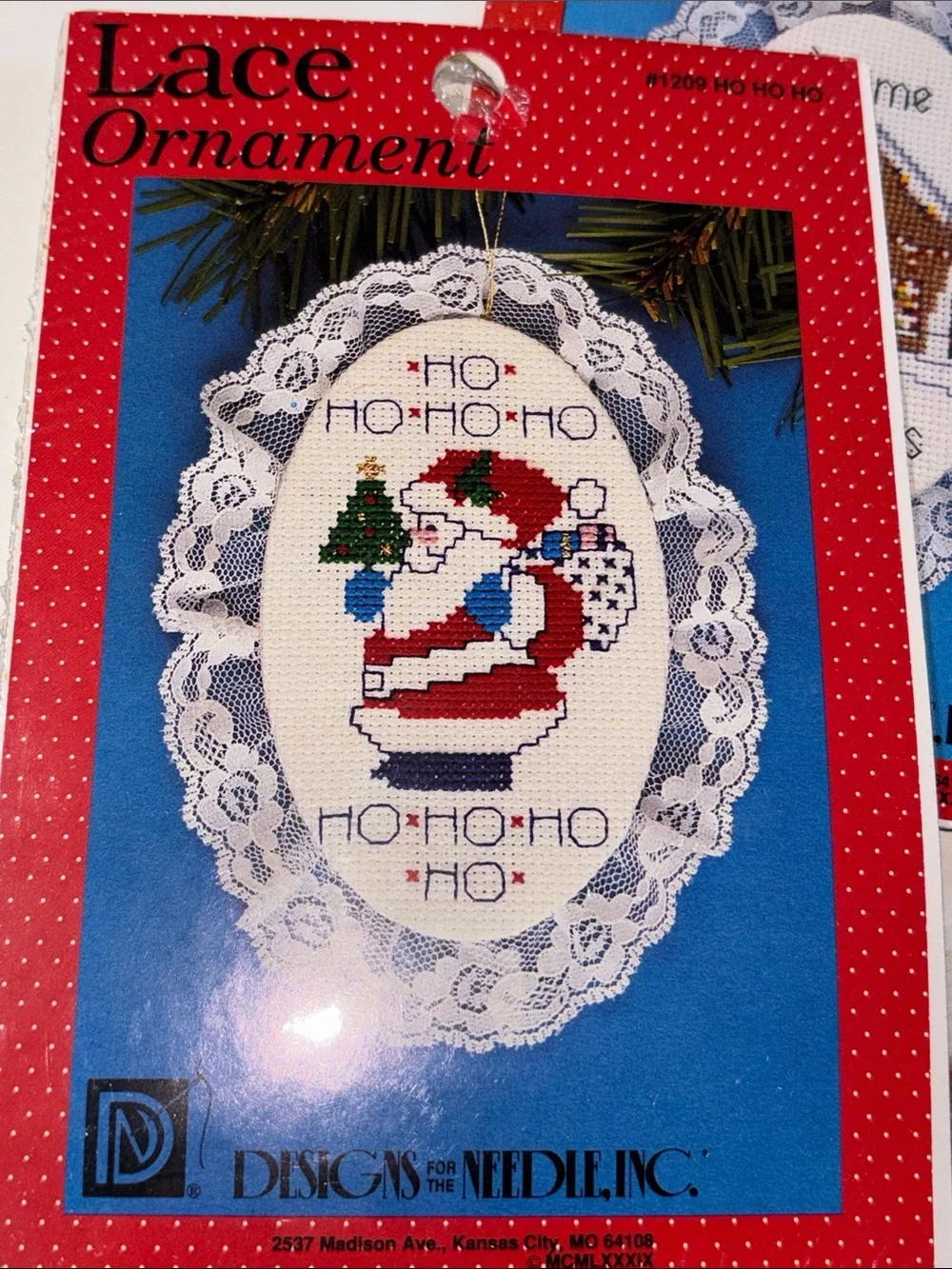 Designs for Needlecraft Lace Christmas Ornaments & Santa's Mittens Kit